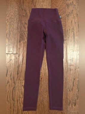 Born Primitive Limitless Leggings Burgundy Maroon Ribbed Size XS